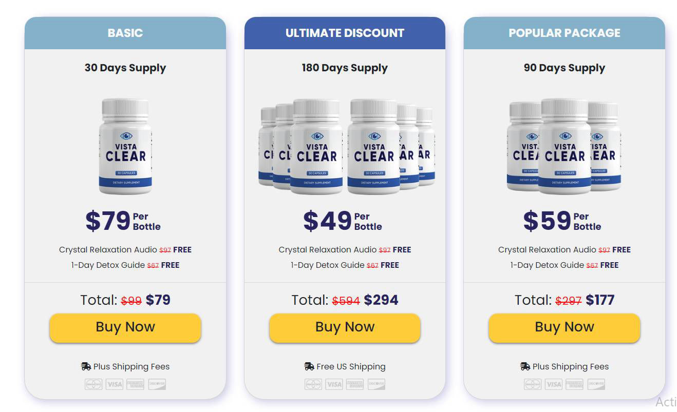 VistaClear best pricing